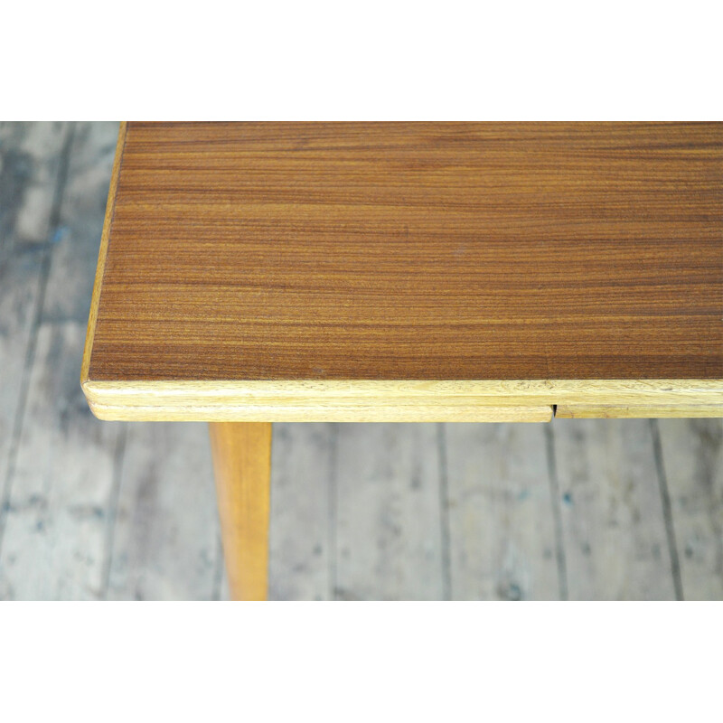 Dining table in teak with 2 extensions - 1960s
