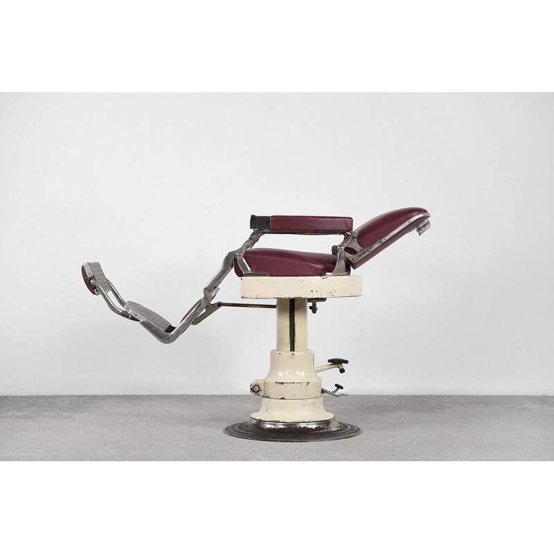 Vintage Danish barber or dentist chair by Axel Christensen, 1920s