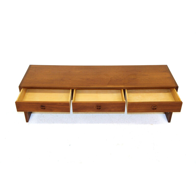 Vintage teak bench by Arne Wahl Iversen, Sweden 1960