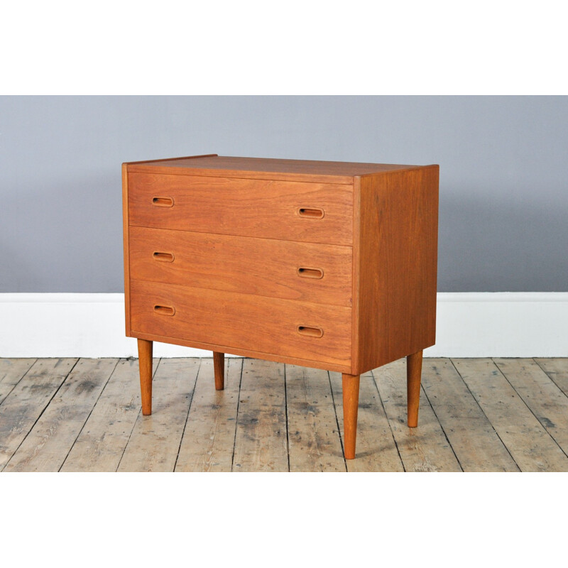 Small chest of drawers in teak - 1960s