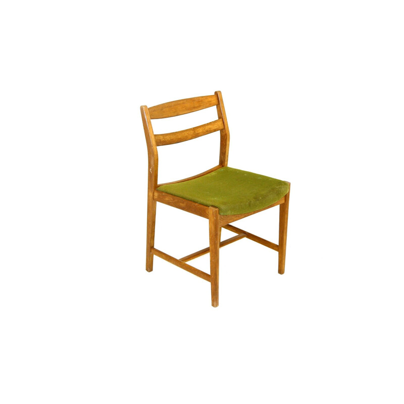 Conjunto de 6 cadeiras de carvalho vintage de Erik Wörtz, 1960