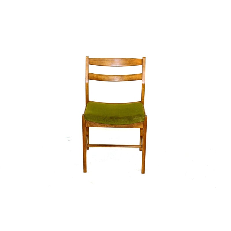 Set of 6 vintage oakwood chairs by Erik Wörtz, 1960