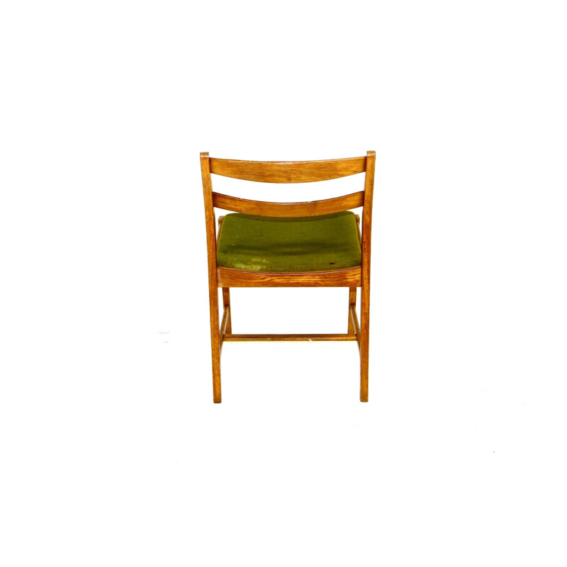 Set van 6 vintage eiken stoelen van Erik Wörtz, 1960