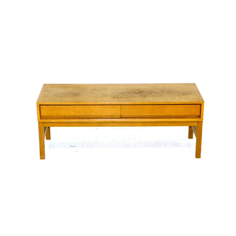 Vintage oakwood console by Marian Gabrinski for Möbel-Ikea, Sweden 1960