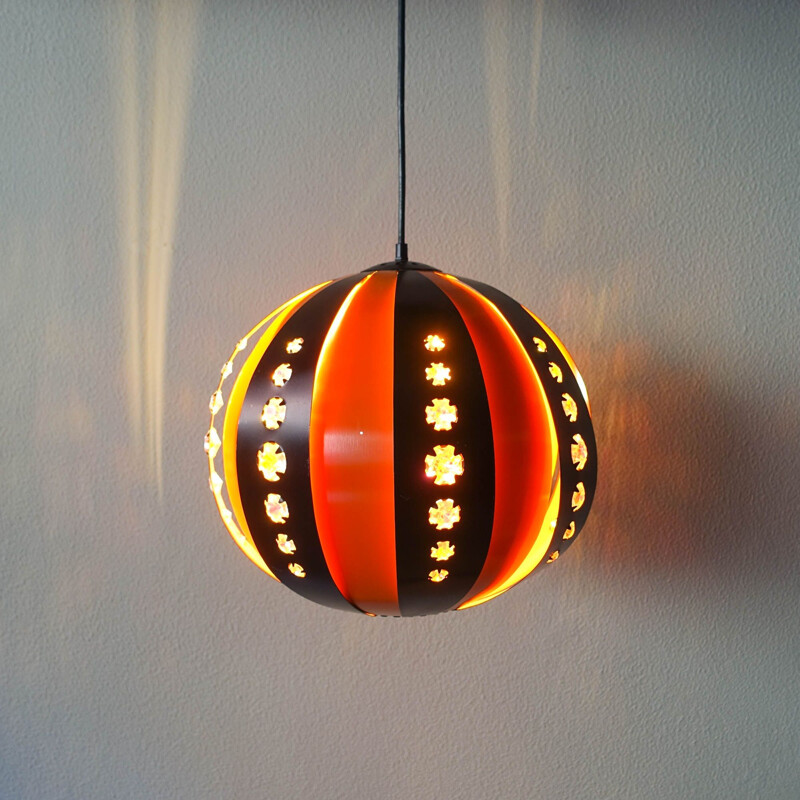 Mid-century pendant lamp by Werner Schou for Coronell Elektro, 1970s 