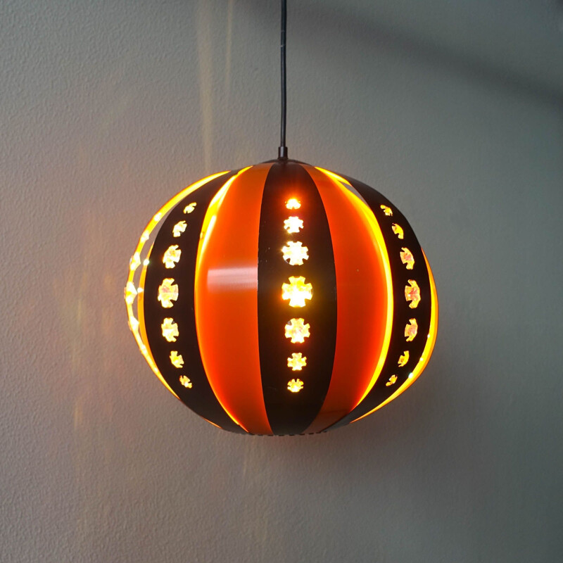 Mid-century pendant lamp by Werner Schou for Coronell Elektro, 1970s 