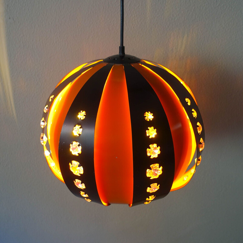 Mid-century pendant lamp by Werner Schou for Coronell Elektro, 1970s 