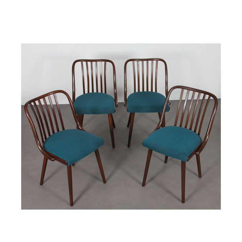 Lot de 4 chaises vintage par Antonin Suman pour Jitona, 1960