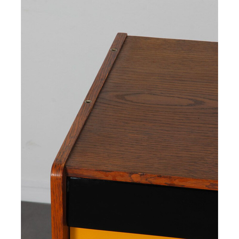 Vintage yellow, black and white chest of drawers by Jiri Jiroutek for Interier Praha, Czech Republic 1960