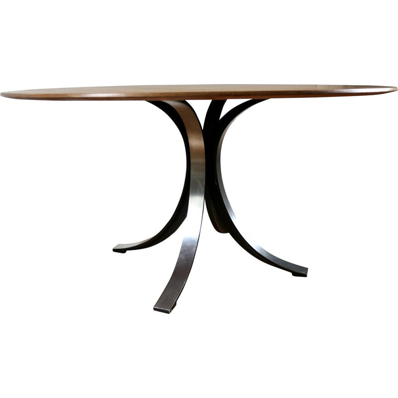 Vintage teak table by Osvaldo Borsani for Tecno, 1970