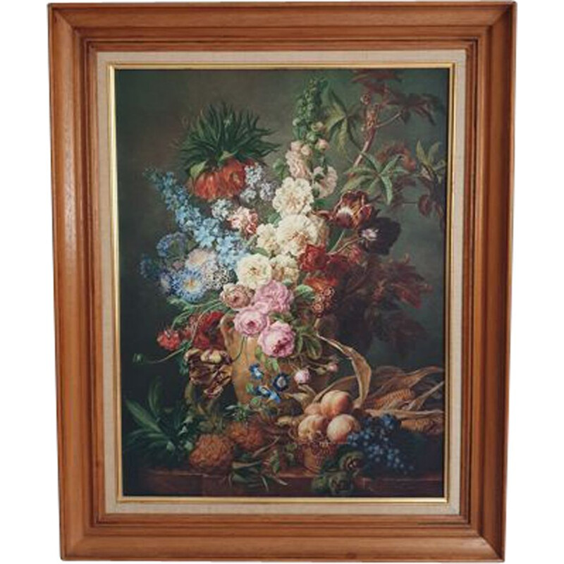 Framed vintage painting by Moise Jacobber, 1837