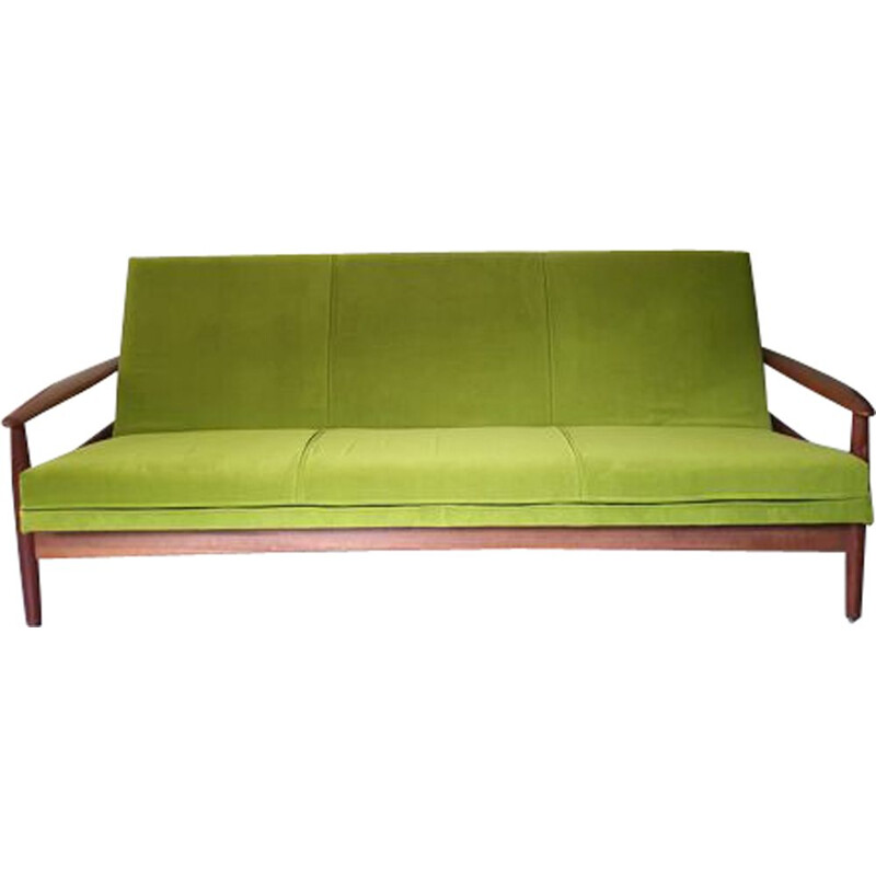 Divano letto vintage scandinavo di Gérard Guermonprez, 1960