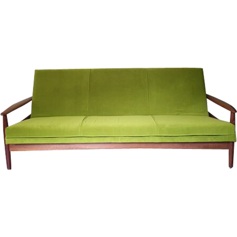 Scandinavian vintage sofa bed by Gérard Guermonprez, 1960