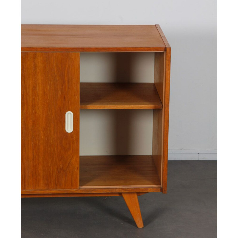 Vintage oakwood sideboard with two sliding doors by Jiri Jiroutek for Interier Praha, 1960