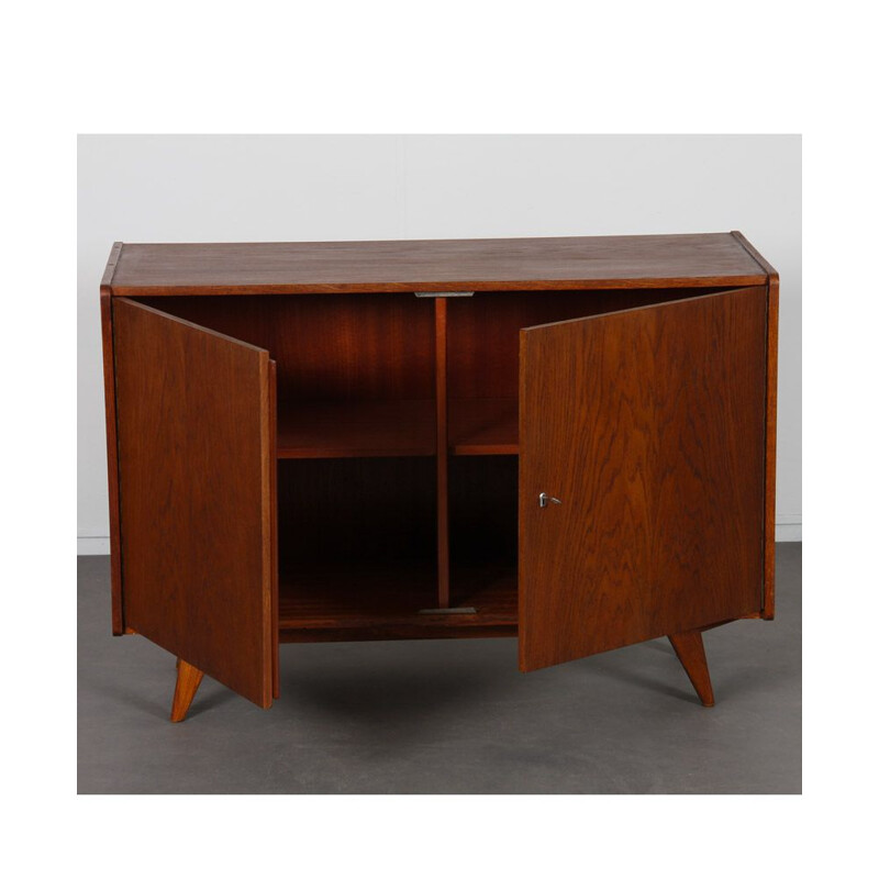 Vintage dark oakwood chest of drawers by Jiri Jiroutek, Czech Republic 1960