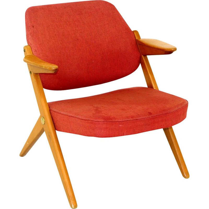 Vintage fauteuil van Bengt Ruda voor Nordiska Kompaniet, Zweden 1950