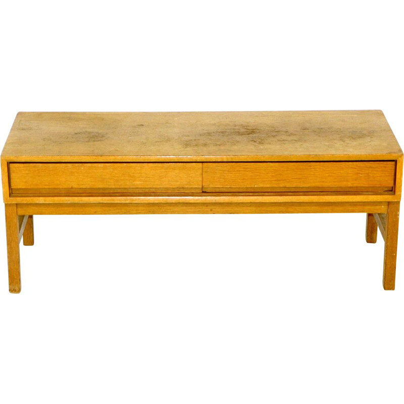 Vintage oakwood console by Marian Gabrinski for Möbel-Ikea, Sweden 1960