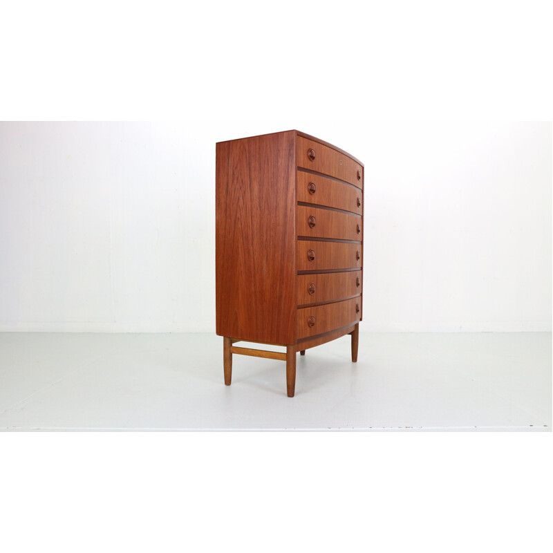 Vintage teak chest of drawers by Kai Kristiansen for Feldballes Møbelfabrik, Denmark 1960