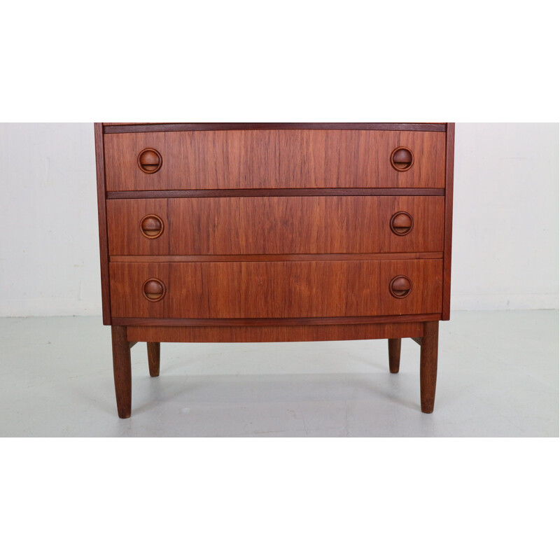 Vintage teak chest of drawers by Kai Kristiansen for Feldballes Møbelfabrik, Denmark 1960