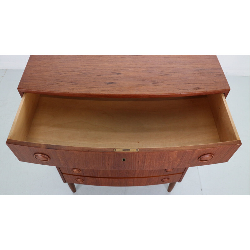 Vintage teak chest of drawers by Kai Kristiansen for Feldballes Møbelfabrik, Denmark 1960