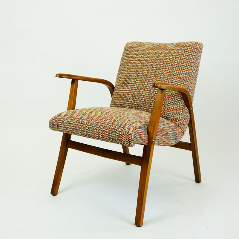 Austrian mid century beechwood armchair by Roland Rainer for Café Ritter, 1952
