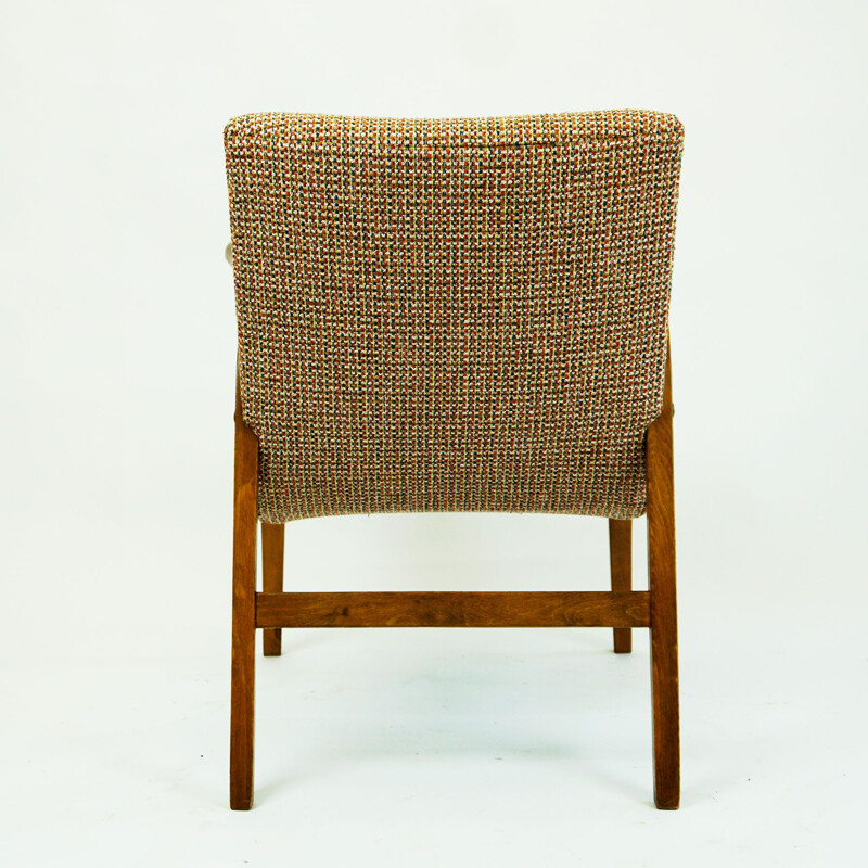 Austrian mid century beechwood armchair by Roland Rainer for Café Ritter, 1952