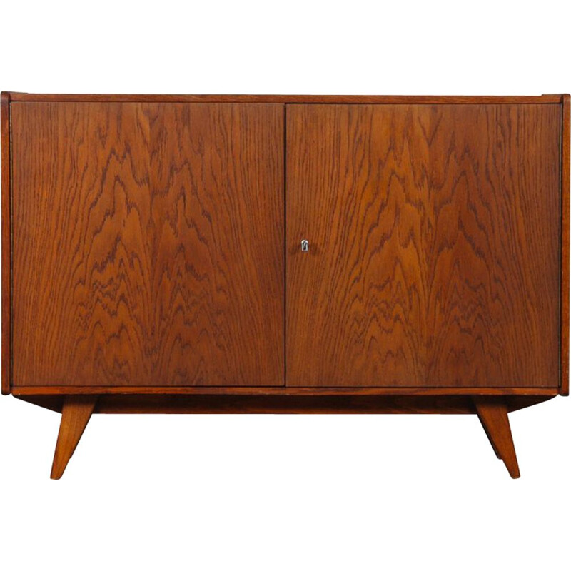 Vintage dark oakwood chest of drawers by Jiri Jiroutek, Czech Republic 1960