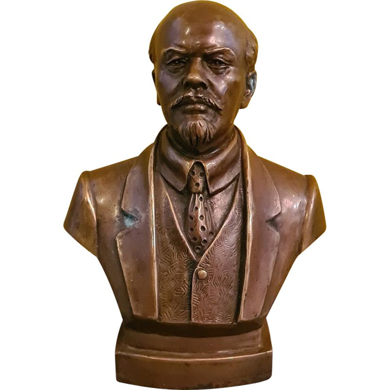 Buste vintage Lénine en bronze