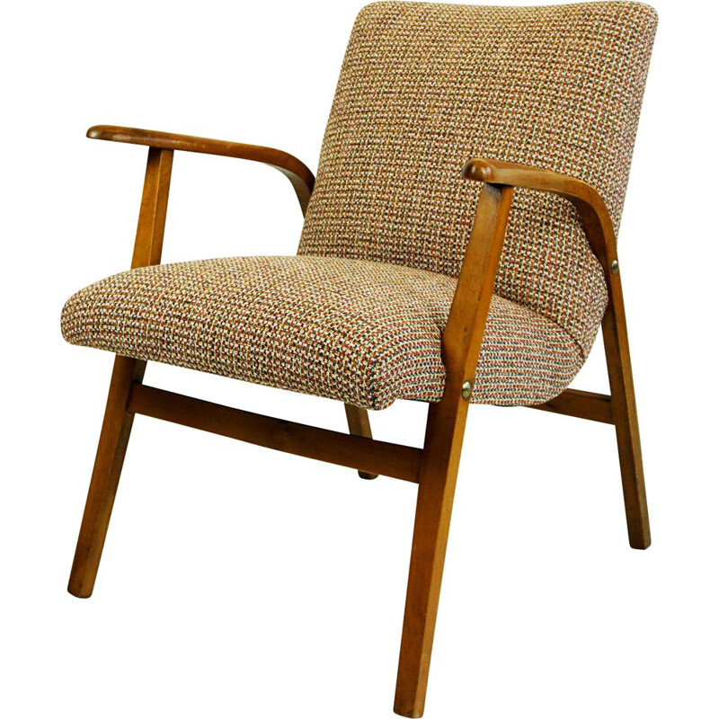 Austrian mid century beechwood armchair by Roland Rainer for Café Ritter, 1952