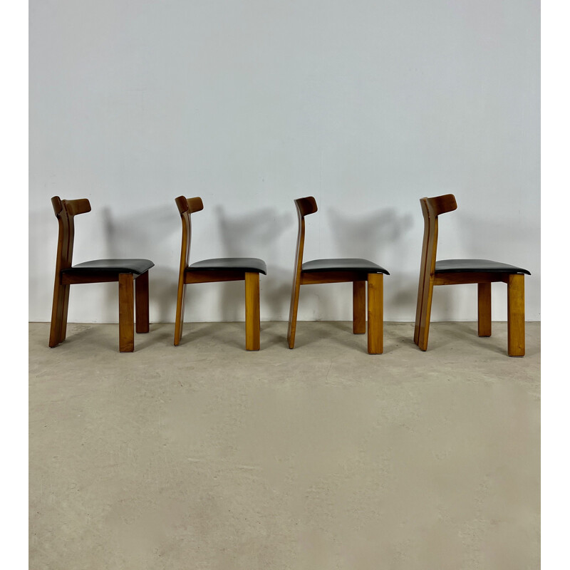 Lot de 4 chaises vintage par Pierre Cardin, Italie 1980s