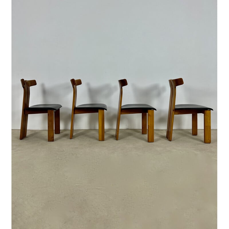 Set of 4 vintage chairs by Pierre Cardin, Italy 1980s