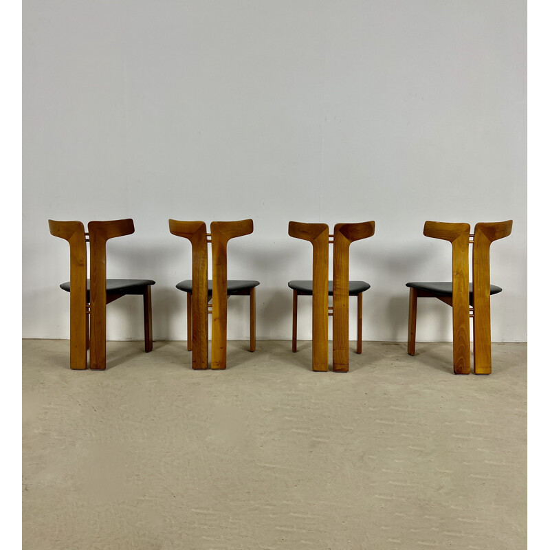 Lot de 4 chaises vintage par Pierre Cardin, Italie 1980s