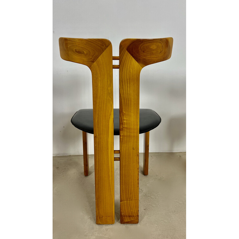 Lot de 4 chaises vintage par Pierre Cardin, Italie 1980s