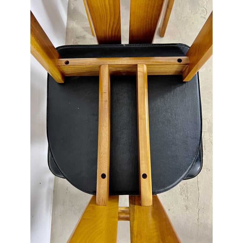 Lot de 4 chaises vintage par Pierre Cardin, Italie 1980s