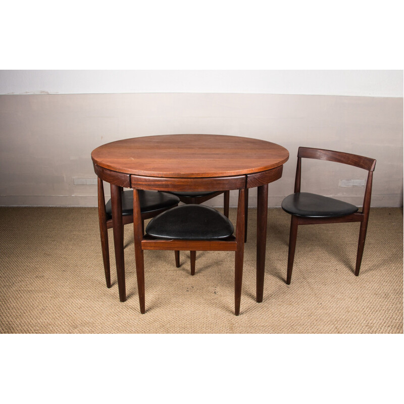 Vintage Danish teak dining set by Hans Olsen for Frem Rojle