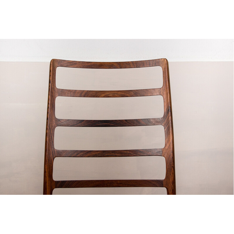 Set of 4 vintage Danish chairs in Rio rosewood by Niels Otto Moller