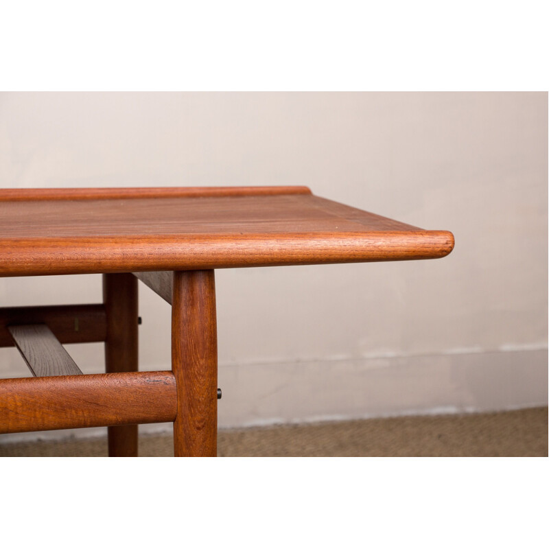 Vintage Danish teak coffee table by Grete Jalk for Glostrup Mobelfabrik, 1960