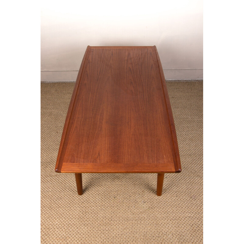 Vintage Danish teak coffee table by Grete Jalk for Glostrup Mobelfabrik, 1960