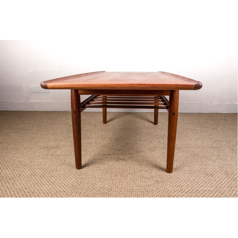 Vintage Danish teak coffee table by Grete Jalk for Glostrup Mobelfabrik, 1960