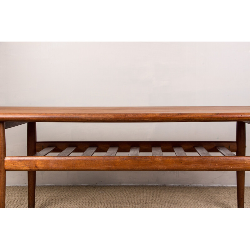 Vintage teak coffee table by Grete Jalk for Glostrup Mobelfabrik, Denmark 1960