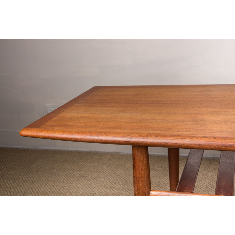 Vintage teak coffee table by Grete Jalk for Glostrup Mobelfabrik, Denmark 1960