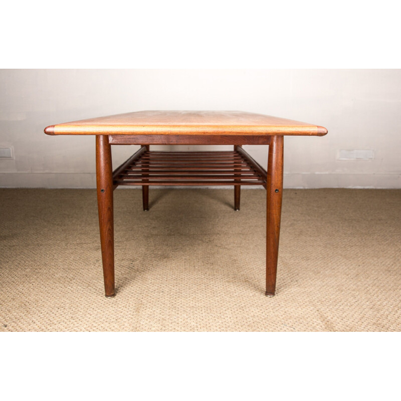 Vintage teak coffee table by Grete Jalk for Glostrup Mobelfabrik, Denmark 1960