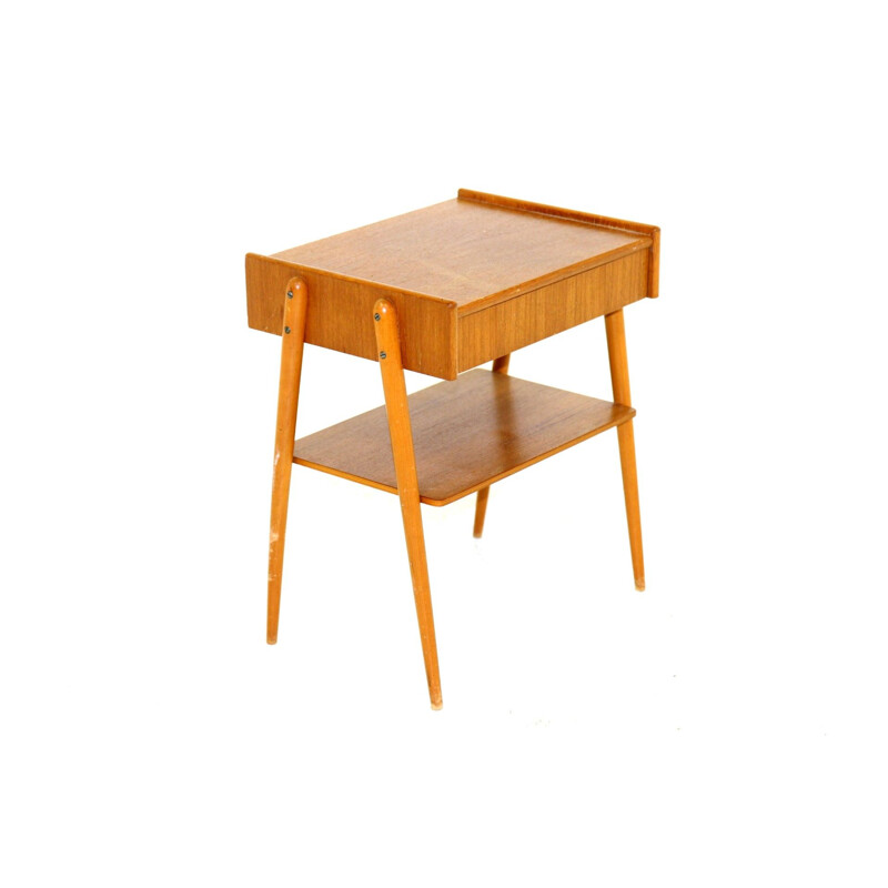 Vintage teak night stand by Carlström, Sweden 1960