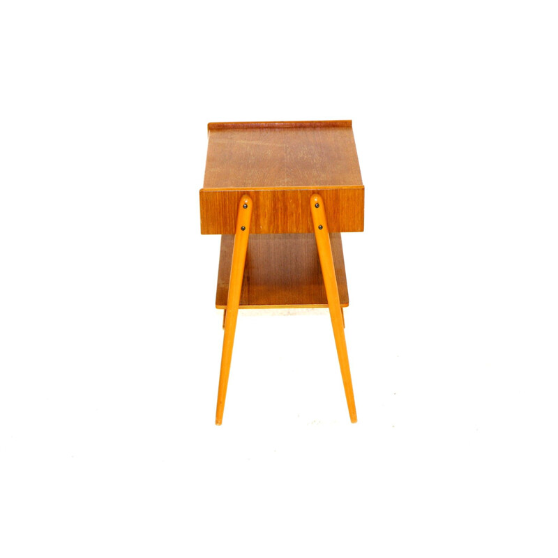 Vintage teak night stand by Carlström, Sweden 1960