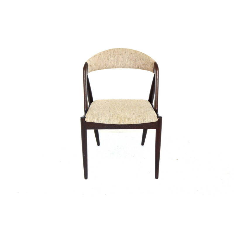 Silla de teca vintage de Kai Kristiansen para Schou Andersen Møbelfabrik, 1960