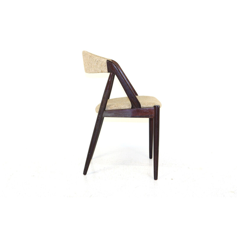 Silla de teca vintage de Kai Kristiansen para Schou Andersen Møbelfabrik, 1960