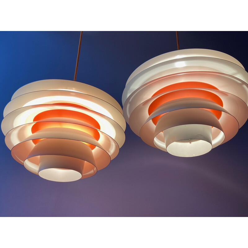 Vintage multicoloured pendant lamp by Sven Middelboe for Nordisk Solar, Denmark