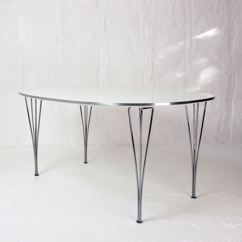 Super Ellipse dining table, Piet HEIN & Bruno MATHSSON - 1980s