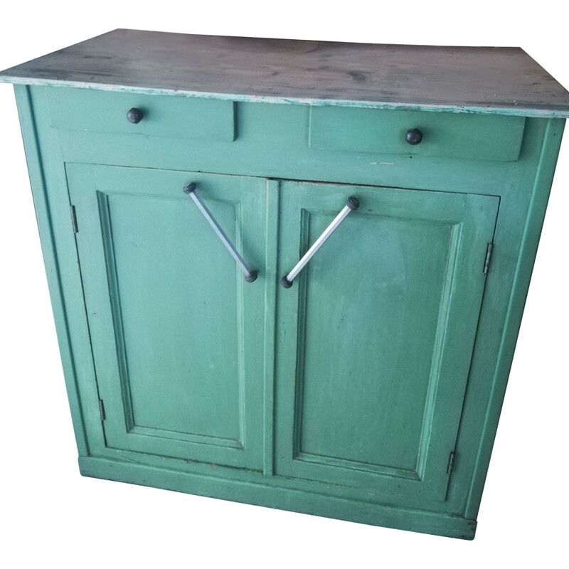 Blue vintage Parisian highboard