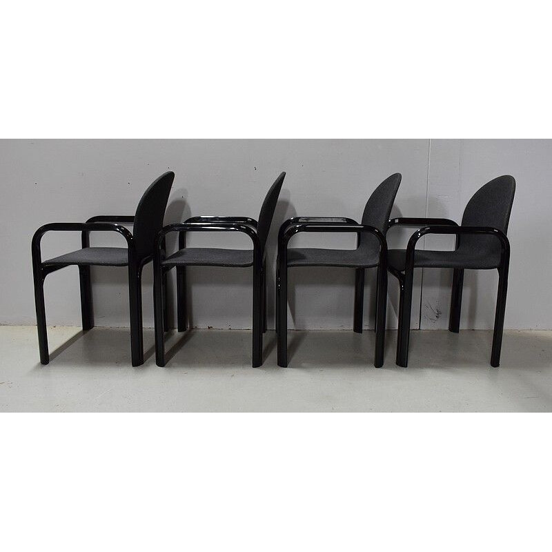 Lot de 4 fauteuils vintage de Gae Aulenti pour Knoll, 1975